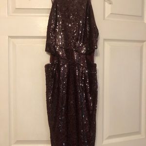 Sparkly dress with slits